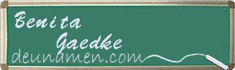 Benita Gaedke Visitenkarte